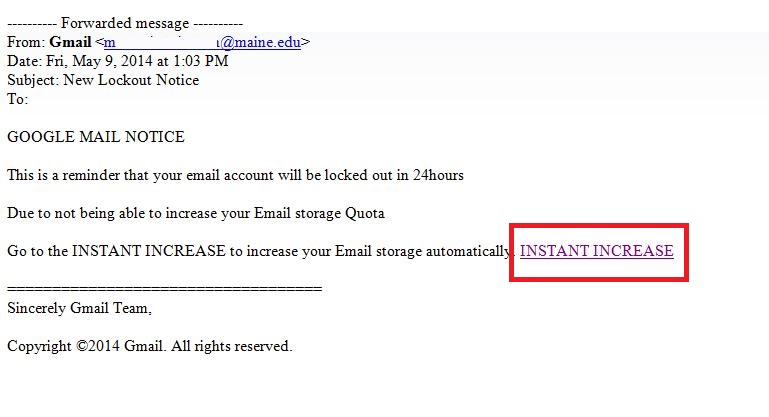 phishing scheme against Google account 2