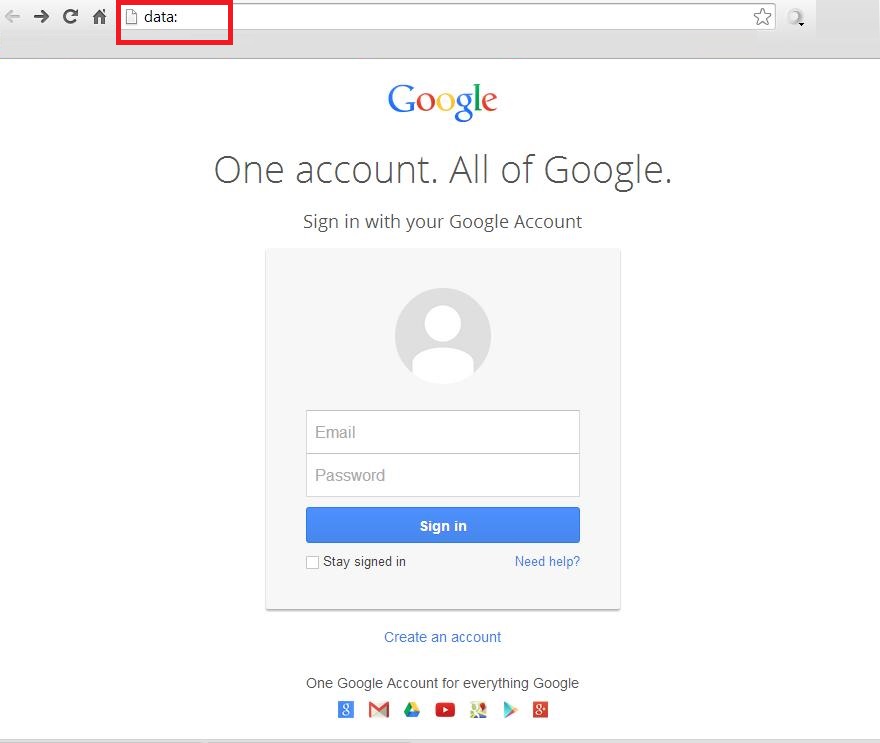 phishing scheme against Google account
