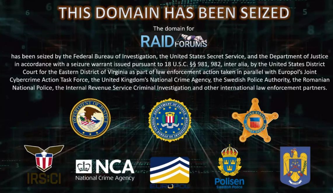 Operation TOURNIQUET: Authorities shut down dark web marketplace RaidForums
