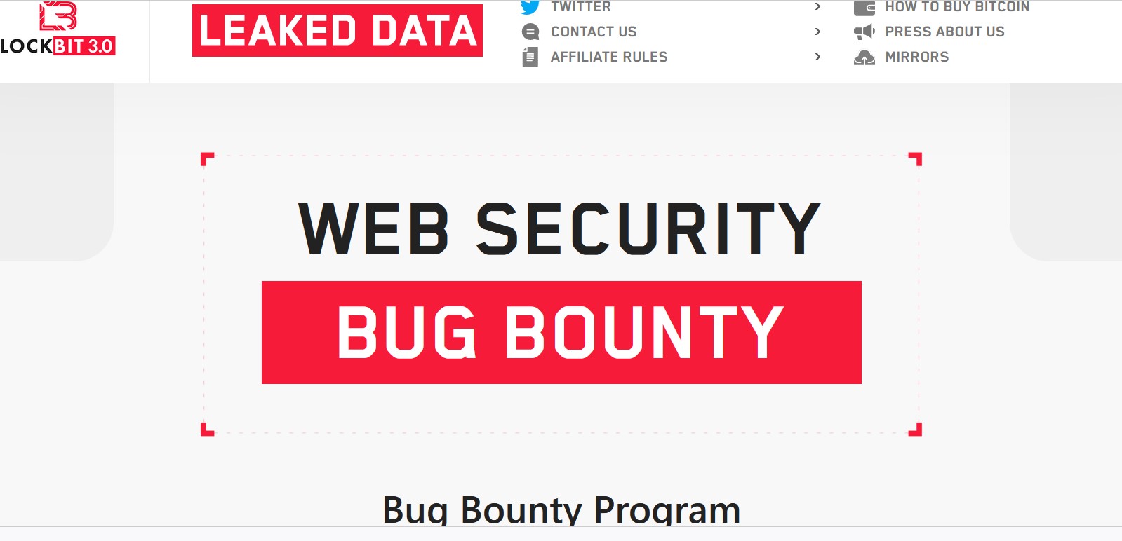 LockBit 3.0 introduces important novelties, including a bug bounty program